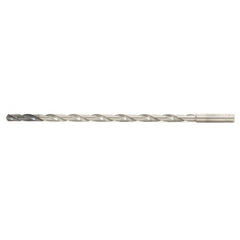 MDW4531XHV20 29/64″ Dia. × 0.472″ Shank × 10.508″ Flute Length × 12.713″ OAL, DEX, External Coolant, Cylindrical Solid Carbide Drill - Exact Industrial Supply