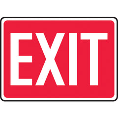 Sign, Exit, 7″ × 10″, Plastic - Makers Industrial Supply