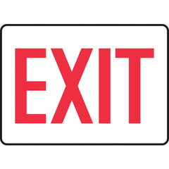 Sign, Exit, 10″ × 14″, Aluminum - Makers Industrial Supply