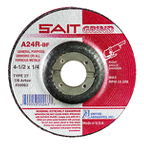 4″ × 1/8″ × 5/8″ - Aluminum Oxide A24R - Depressed Center Wheel - Makers Industrial Supply