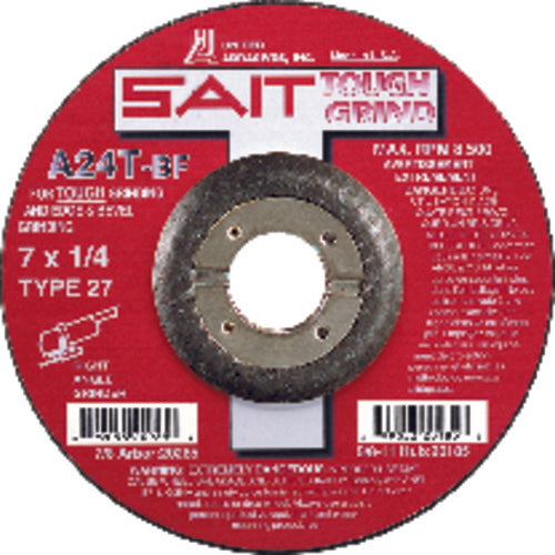 4″ × 1/4″ × 3/8″ - Aluminum Oxide A24N - Depressed Center Wheel - Makers Industrial Supply