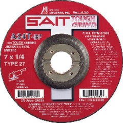 4 1/2″ × 1/4″ × 5/8″ 11 - Aluminum Oxide A24N - Depressed Center Wheel - Makers Industrial Supply