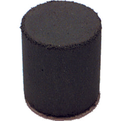 1″ × 7/8″ × 1/4″ - Cylinder Resin Bonded Rubber Cone (Extra Fine Grit) - Makers Industrial Supply