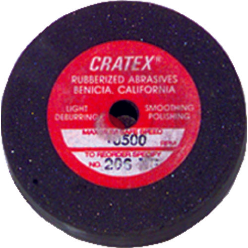 3″ × 1/8″ × 1/4″ - Resin Bonded Rubber Wheel (Extra Fine Grit) - Makers Industrial Supply