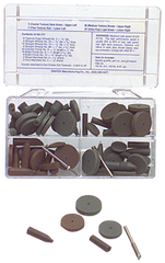 #777 Resin Bonded Rubber Kit - Introductory - Various Shapes - Equal Assortment Grit - Makers Industrial Supply