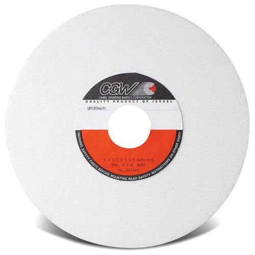 7″ × 1/4″ × 1 1/4″ - Aluminum Oxide (WA) / 150K Type 1 - Surface Grinding Wheel - Makers Industrial Supply