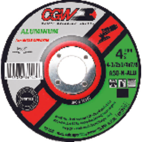 9″ × 1/4″ × 7/8″ - Aluminum Oxide A30-N-ALU - Depressed Center Wheel - Makers Industrial Supply