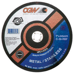 ‎6″ × 0.060″ × 1-1/4″ - A60-0-BFTK - Aluminum Oxide Reinforced Cut-Off Wheel - Makers Industrial Supply