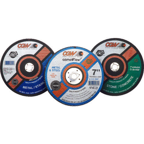 7″ × 0.045″ × 5/8″ - A60-SBF - Aluminum Oxide Reinforced Cut-Off Wheel - Makers Industrial Supply