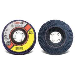 4 1/2″ × 5/8-11″-80 Grit - Zirconia-Stainless Angled Flap Disc - Makers Industrial Supply