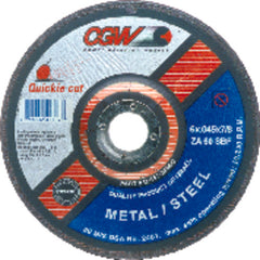 9″ × 1/16″ × 7/8″ - Aluminum Oxide 60 Grit Type 1 - Cut-Off Wheel - Makers Industrial Supply