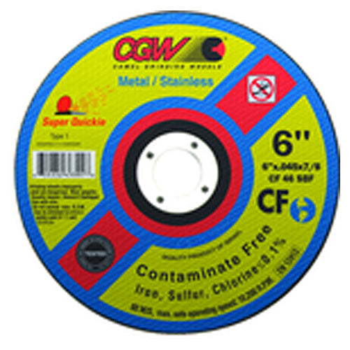 5″ × 0.045″ × 7/8″ - Aluminum Oxide 60 Grit Type 1 - Cut-Off Wheel - Makers Industrial Supply