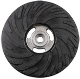 4-1/2 x 5/8 - 11" - Medium Density - Smooth Face - Back-up Pad For Resin Fibre Discs - Without Nut - Makers Industrial Supply