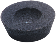 4/3 x 2 x 5/8-11'' - Silicon Carbide 16 Grit Type 11 - Resin Cup Wheel - Makers Industrial Supply