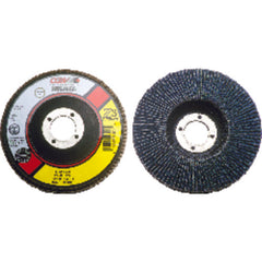 4 1/2″ × 7/8″-40 Grit - Zirconia-Stainless Angled Flap Disc - Makers Industrial Supply