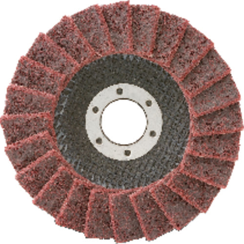 4 1/2″ × 7/8″ - Very Fine - Type 27 - Surface Conditioning Flap Disc - Makers Industrial Supply