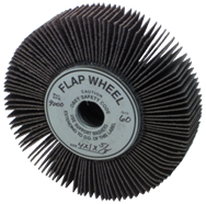 4 x 2" - 120 Grit - Aluminum Oxide - Non-Woven Flap Wheel - Makers Industrial Supply