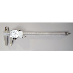 ‎0-8″ Range - Dial Caliper White Face - 0.001″ Graduation