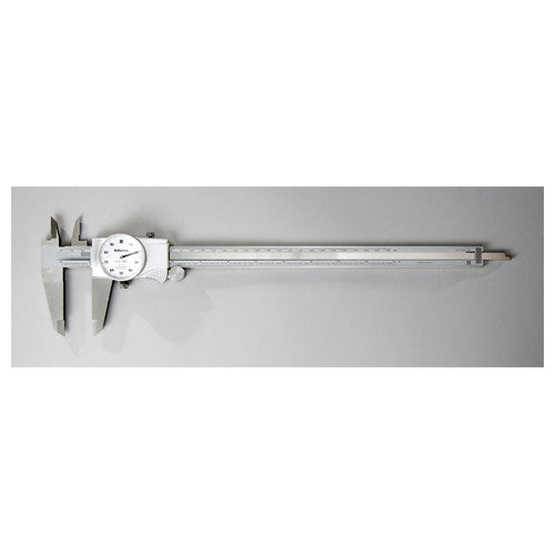 ‎0-12″ Range - Dial Caliper White Face - 0.001″ Graduation Carbide Jaw; ID; OD - Makers Industrial Supply