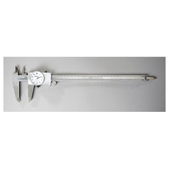 ‎0-12″ Range - Dial Caliper White Face - 0.001″ Graduation Carbide Jaw; OD - Makers Industrial Supply