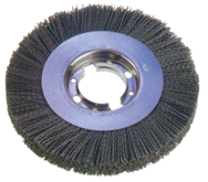 8" Diameter - 2" Arbor Hole - 320 SC Abrasive Nylon Straight Wheel - Makers Industrial Supply