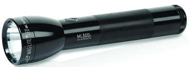 LED 2 Cell D Black Flashlight - Makers Industrial Supply