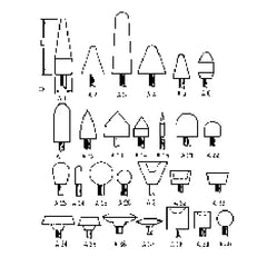 1/4″ × 1 1/2″ Shank-7/8″ × 2″ - A11 - Aluminum Oxide Mounted Point - Makers Industrial Supply