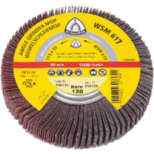 4 1/2″-60 Grit - Aluminum Oxide - WSM 617 Quick Change Flap Wheel - Makers Industrial Supply