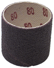1-1/4 x 2'' - 80 Grit - A/O Resin Bond Abrasive Band - Makers Industrial Supply