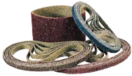 2 x 72" - Medium - Maroon Surface Conditioning Belt With Low Stretch Backing - Makers Industrial Supply