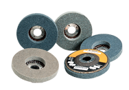 4-1/2 x 7/8'' - Fine Grit - Silicon Carbide BriteRite Type 27 Unitized Wheel - Makers Industrial Supply