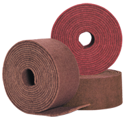 4'' x 30 ft. - Medium Grit -ium Grit - Aluminum Oxide GP Buff & Blend Abrasive Roll - Makers Industrial Supply