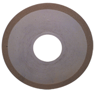 6 x 1 x 1-1/4'' - 1/8'' Abrasive Depth - 150 Grit - 3/8 Rim CBN Dish Wheel - Type D12A2 - Makers Industrial Supply