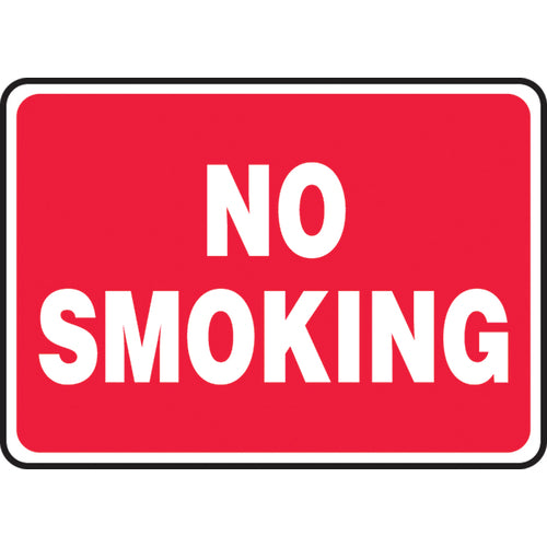 Sign, No Smoking, 7″ × 10″, Aluminum - Makers Industrial Supply