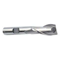 11mm Dia. x 2-11/16 Overall Length 2-Flute Square End High Speed Steel SE End Mill-Round Shank-Center Cut-Uncoated - Makers Industrial Supply