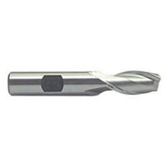 1 Dia. x 3-3/4 Overall Length 2-Flute Square End M-42 Cobalt SE End Mill-Round Shank-Center Cut-Uncoated - Makers Industrial Supply