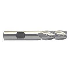 1 Dia. x 4-1/2 Overall Length 4-Flute Square End M-42 Cobalt SE End Mill-Round Shank-Center Cut-Uncoated - Makers Industrial Supply