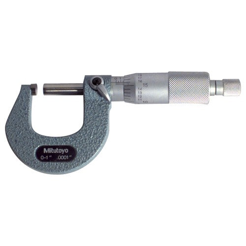 ‎25-50 mm Measuring Range-0.01 mm Graduation - Ratchet Thimble - Carbide Face - Outside Micrometer - Makers Industrial Supply