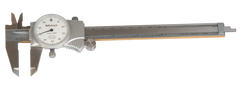 0 - 150mm Measuring Range (0.02mm Grad.) - Dial Caliper - #505-685 - Makers Industrial Supply