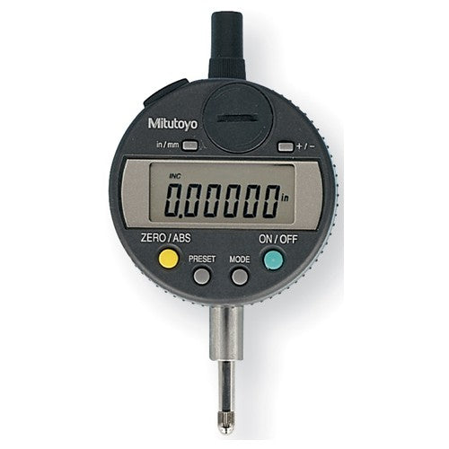 Electronic Indicator - 0.0″-1.0″ / 0.0″-25.4 mm Total Range-0.0005″/0.01 mm Resolution - With Absolute Encoder/Flat Back - Makers Industrial Supply