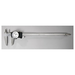 ‎0-12″ Range - Dial Caliper White Face - 0.001″ Graduation - Makers Industrial Supply