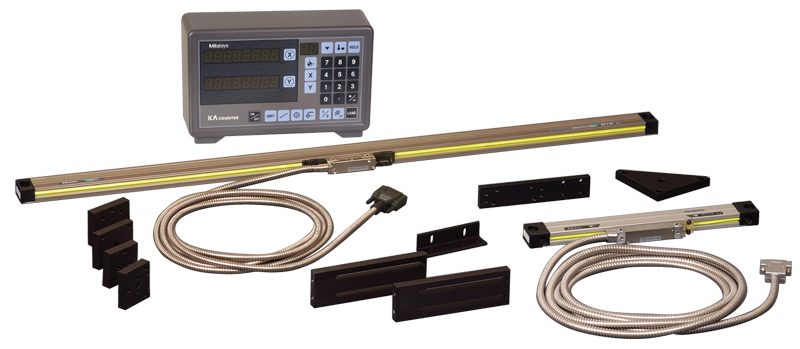 Digital Readout System - #174-173PM2K; 2-Axis; 12 x 36'' Series ABS-AOS; For Milling Applications - Makers Industrial Supply