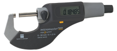 1 - 2" / 25 - 50mm Measuring Range - .0002 Accur. - Friction Thimble - Carbide Face - Micromaster Electronic Outside Micrometer - Makers Industrial Supply