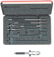 #124BZ - 2 - 12'' Measuring Range - .001 Graduation - Hardened & Ground Face - Inside Micrometer - Makers Industrial Supply