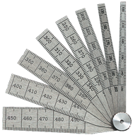 #269A - 8 Leaf - 1/10 to 1/2 x .001 Range - Taper Gage - Makers Industrial Supply