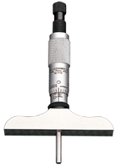 #445DZ6RL - 0 - 6'' Measuring Range - Ratchet Thimble - Depth Micrometer - Makers Industrial Supply