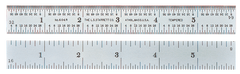 #C335S-300 - 300mm Long - 35 Graduation - 1'' Wide - Semi-Flexible Rule - Makers Industrial Supply