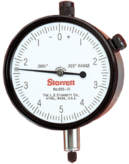 #655-441J - 1" Total Range - 0-100 Dial Reading - AGD 3 Dial Indicator - Makers Industrial Supply