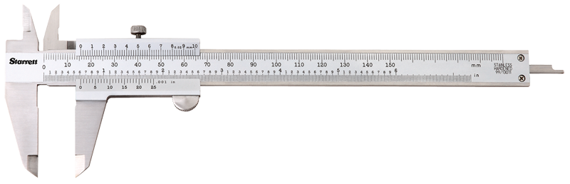 #125MEA-8/200 - 0 - 8 / 0 - 200mm Measuring Range (.002 /0.02mm Grad.) - Vernier Caliper - Makers Industrial Supply