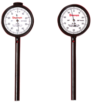 #650A5Z - 0-50-0 Dial Reading - Back Plunger Dial Indicator w/ 3 Pts & Deep Hole Attachment & Accessories - Makers Industrial Supply